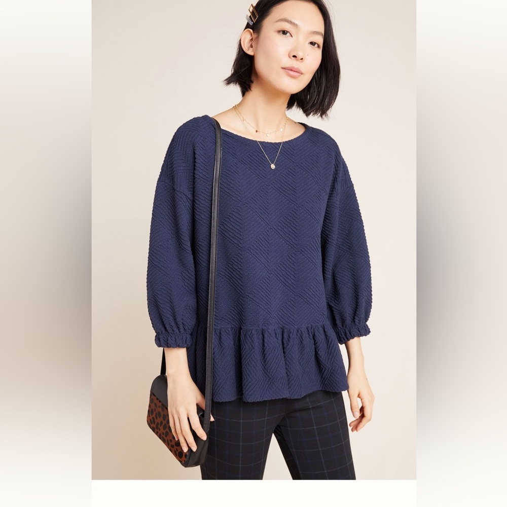Navy Top from Anthropologie